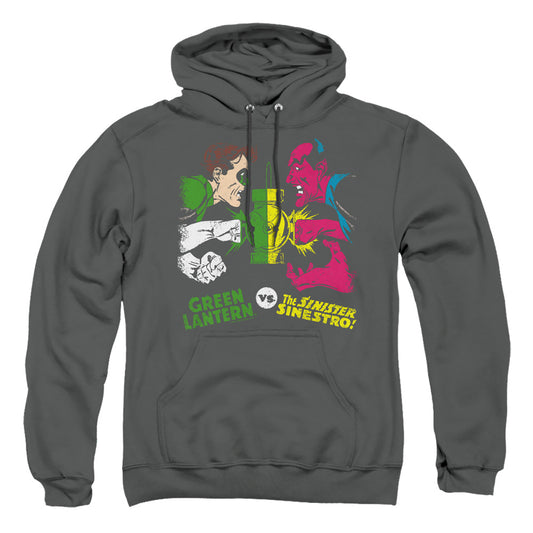 Dc Gl Vs Sinestro Mens Hoodie Charcoal Officially Licensed