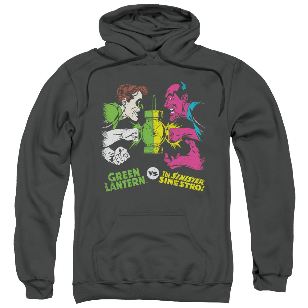 DC Comics Gl Vs Sinestro Mens Hoodie Charcoal