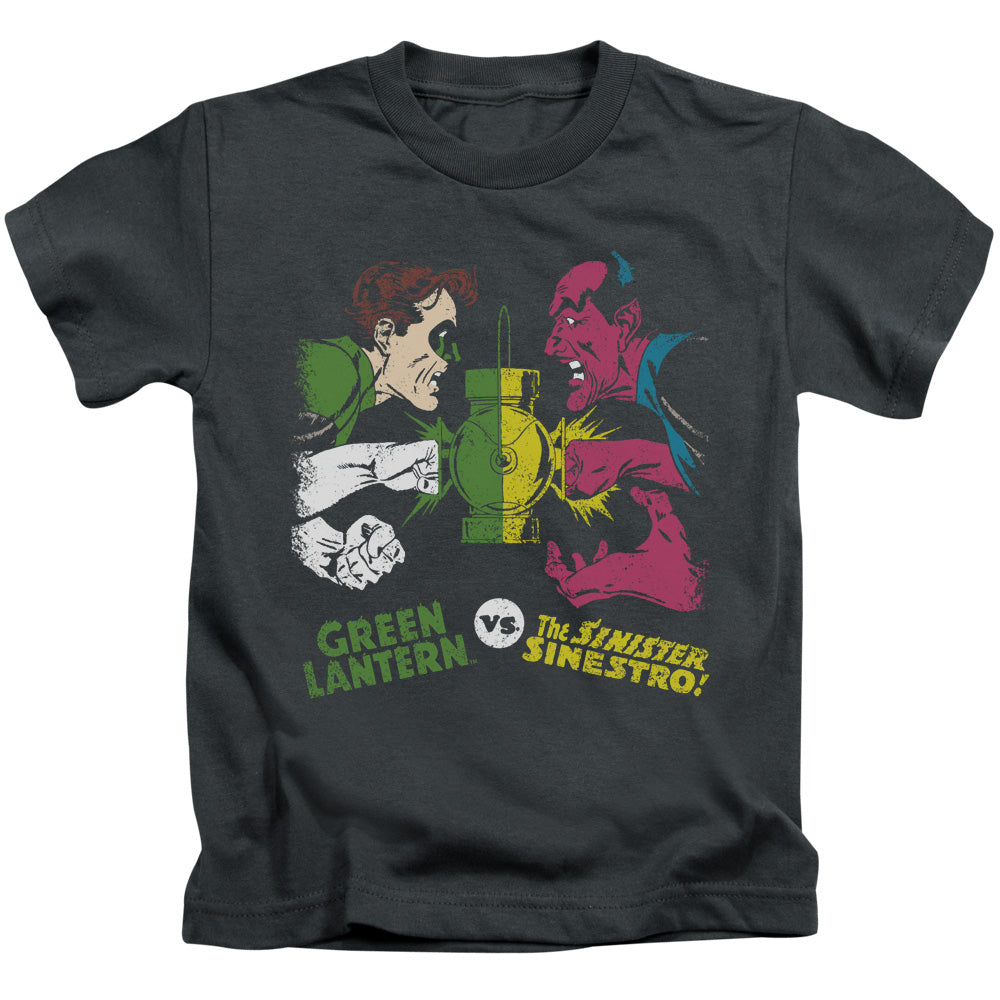 DC Comics Gl Vs Sinestro Juvenile Kids Youth T Shirt Charcoal 