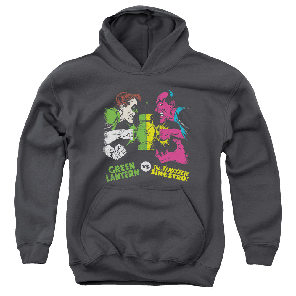 DC Comics Gl Vs Sinestro Kids Youth Hoodie Charcoal