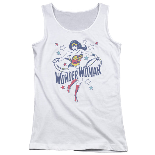 DC Comics Wonder Stars Womens Tank Top Shirt White