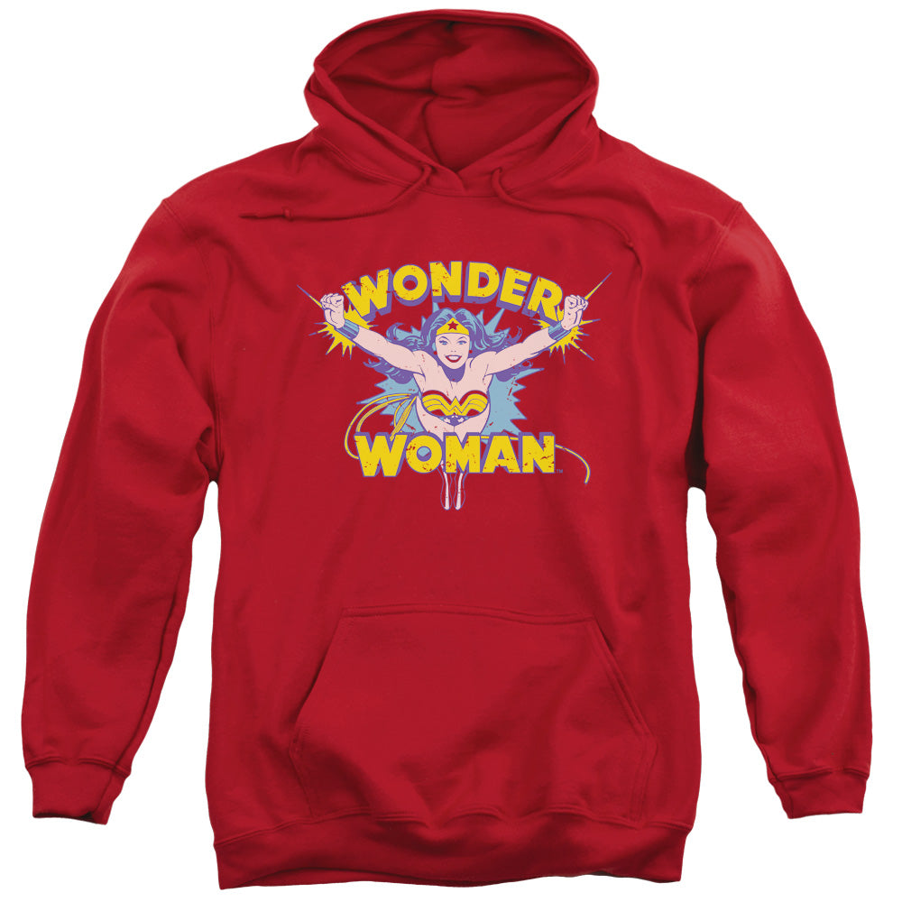 DC Comics Flying Through Mens Hoodie Red