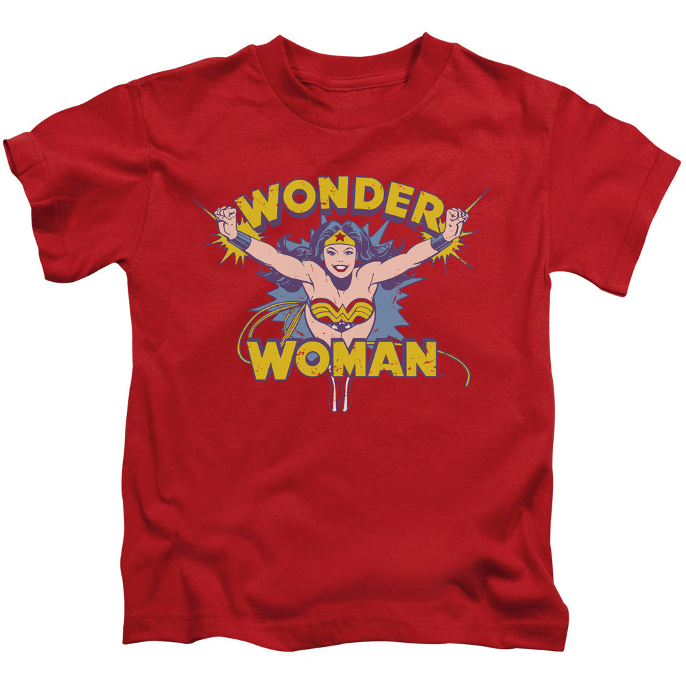 DC Comics Flying Through Juvenile Kids Youth T Shirt Red 