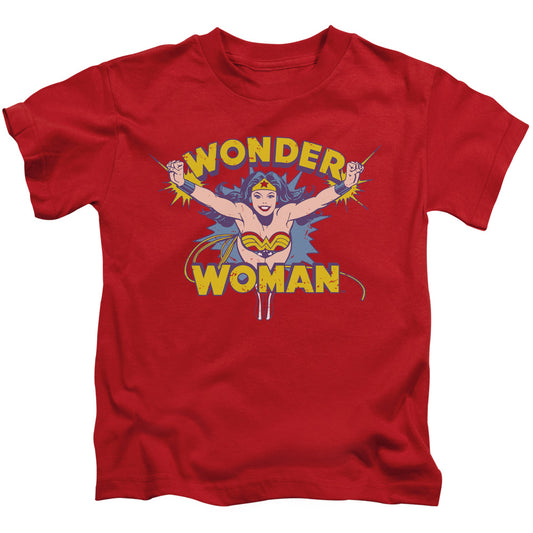 DC Comics Flying Through Juvenile Kids Youth T Shirt Red 