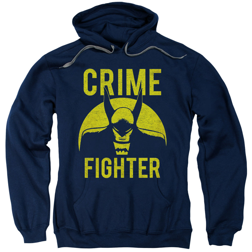 DC Comics Fight Crime Mens Hoodie Navy Blue