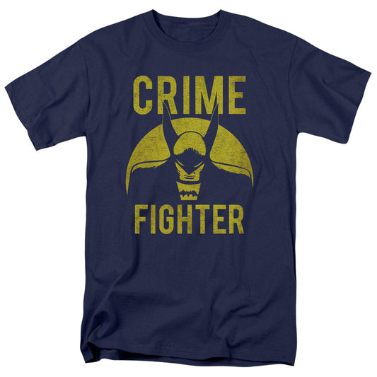 DC Comics Fight Crime Mens T Shirt Navy Blue