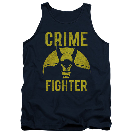 DC Comics Fight Crime Mens Tank Top Shirt Navy Blue