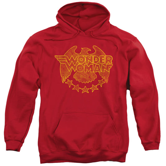 DC Comics Wonder Eagle Mens Hoodie Red