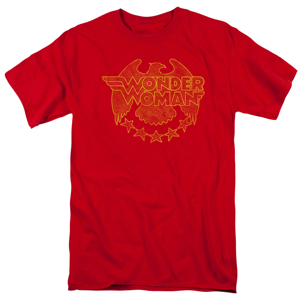DC Comics Wonder Eagle Mens T Shirt Red