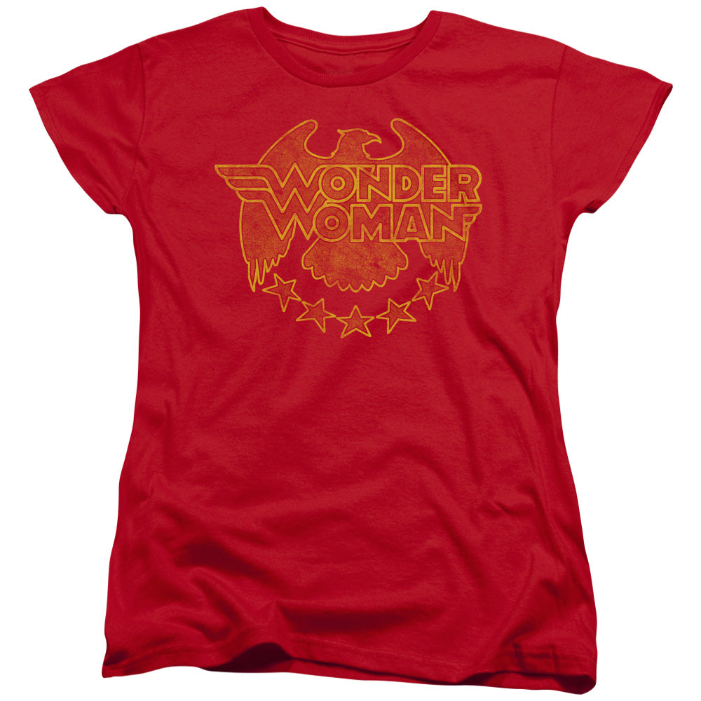 DC Comics Wonder Eagle Womens T Shirt Red