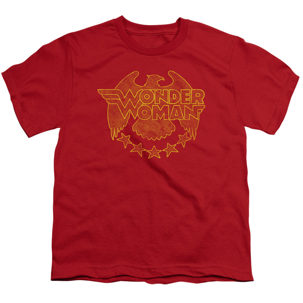 DC Comics Wonder Eagle Kids Youth T Shirt Red