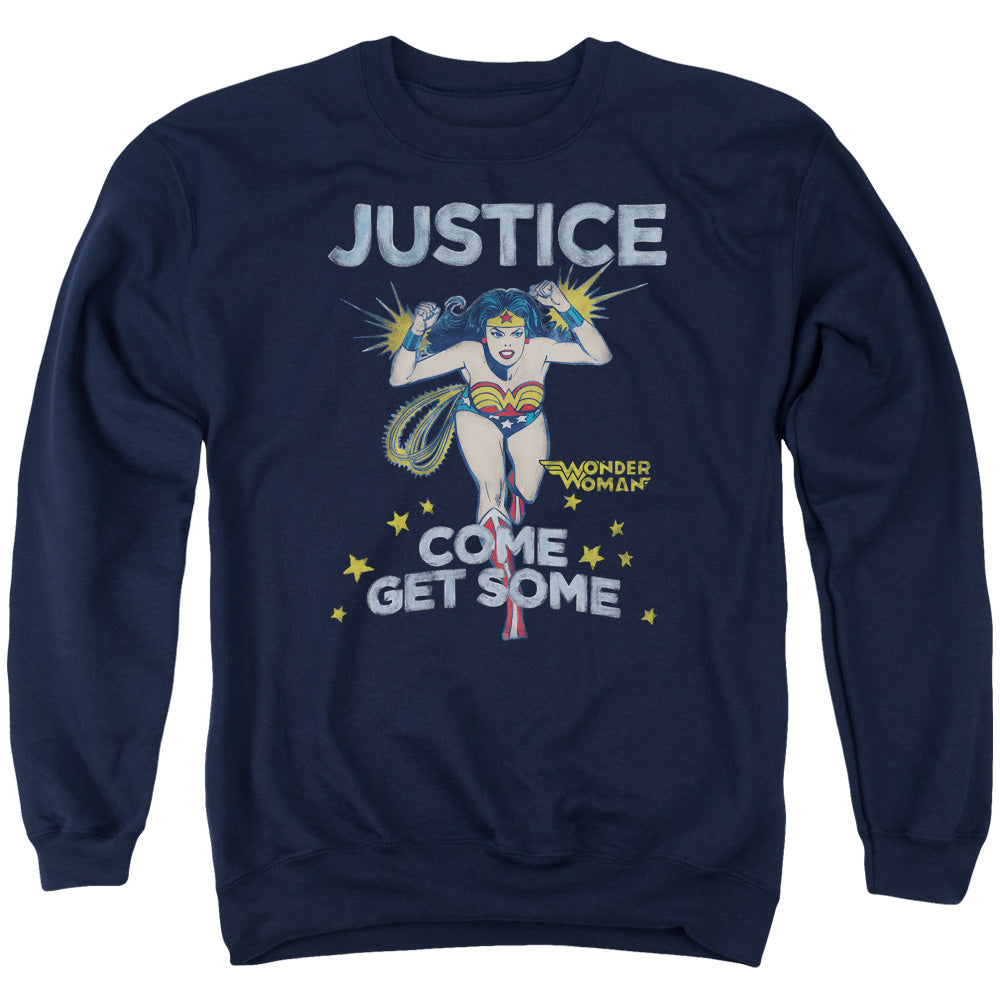 DC Comics Get Some Mens Crewneck Sweatshirt Navy Blue