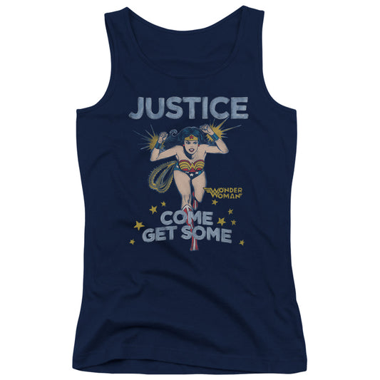 DC Comics Get Some Womens Tank Top Shirt Navy Blue