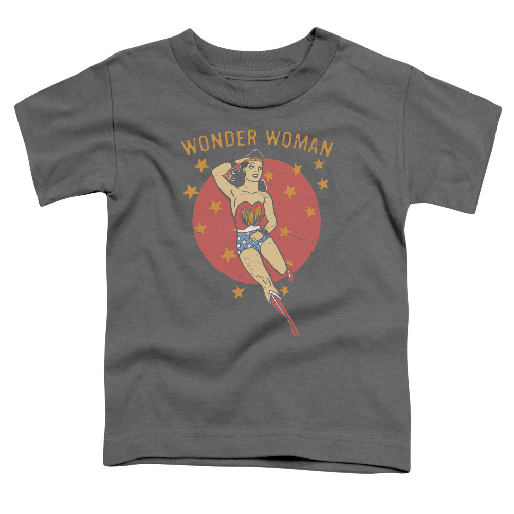 DC Comics Wonder Circle Toddler Kids Youth T Shirt Charcoal