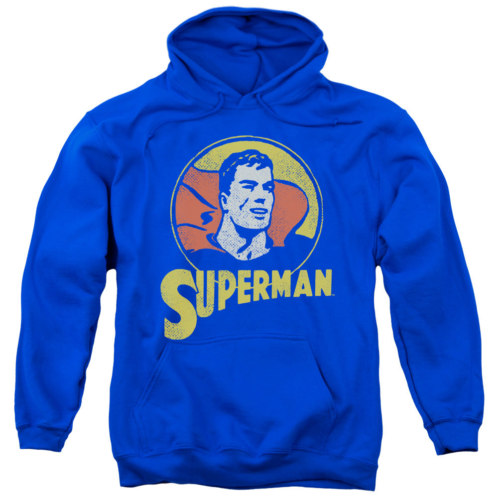 DC Comics Super Circle Mens Hoodie Royal Blue