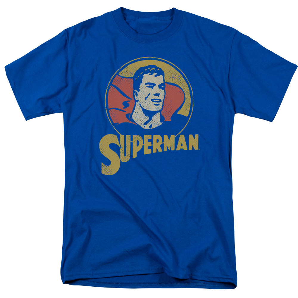 DC Comics Super Circle Mens T Shirt Royal Blue