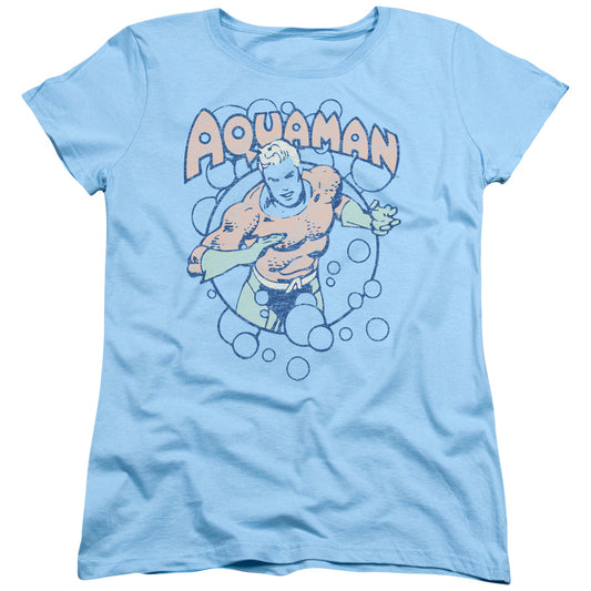 DC Comics Bubbles Womens T Shirt Light Blue