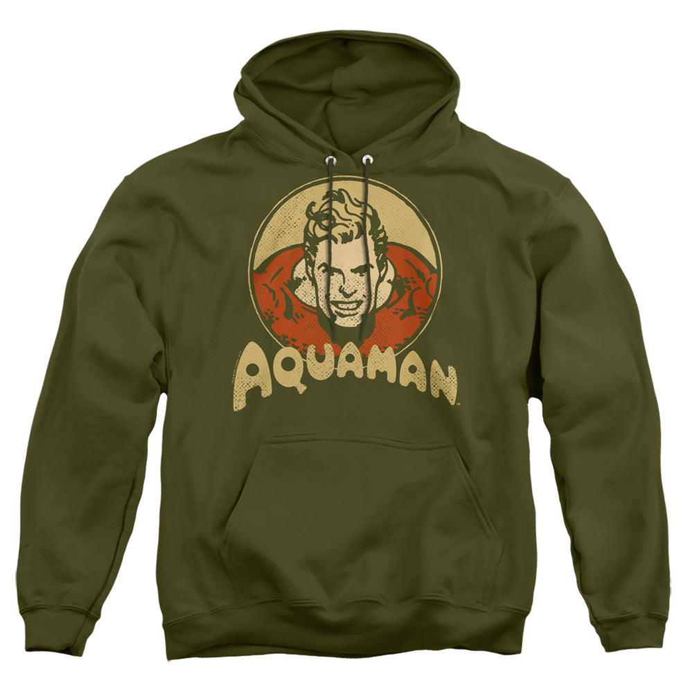 Dc Aqua Circle Mens Hoodie Military Green Officially Licensed