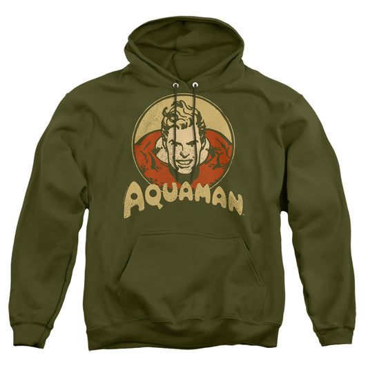 Dc Aqua Circle Mens Hoodie Military Green Officially Licensed