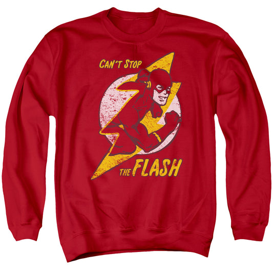 DC Comics Flash Flash Bolt Mens Crewneck Sweatshirt Red