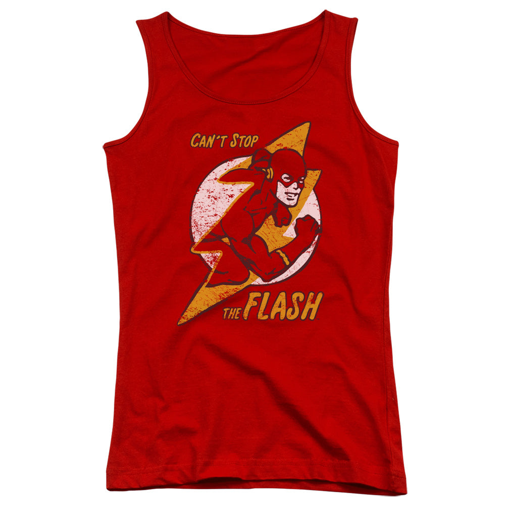 DC Comics Flash Flash Bolt Womens Tank Top Shirt Red