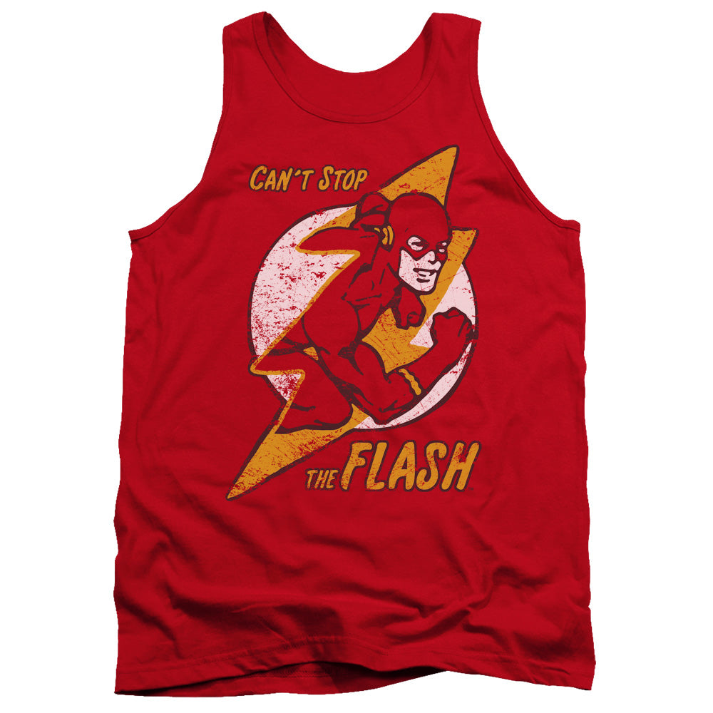 DC Comics Flash Flash Bolt Mens Tank Top Shirt Red