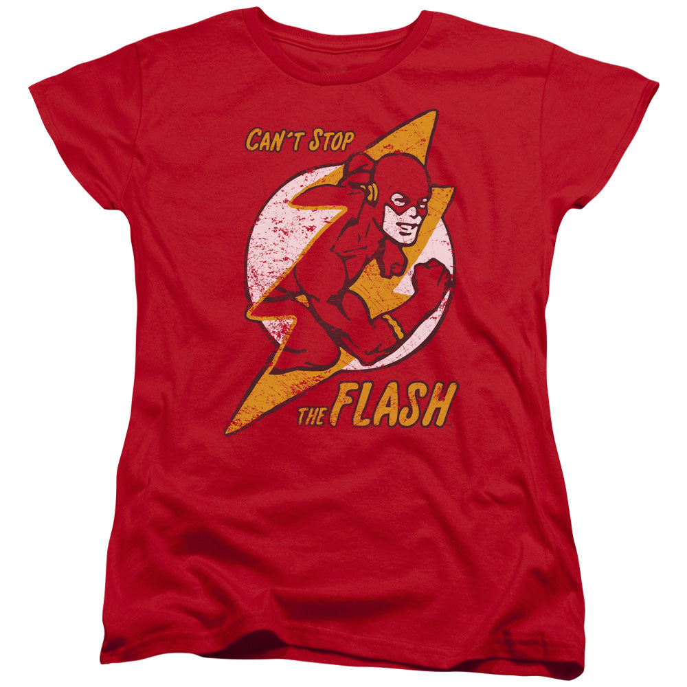 DC Comics Flash Flash Bolt Womens T Shirt Red