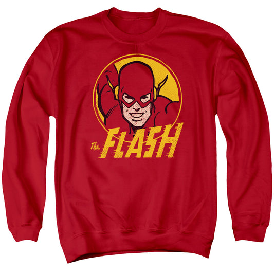 DC Comics Flash Flash Circle Mens Crewneck Sweatshirt Red