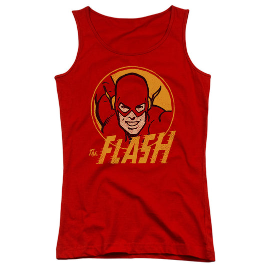 DC Comics Flash Flash Circle Womens Tank Top Shirt Red