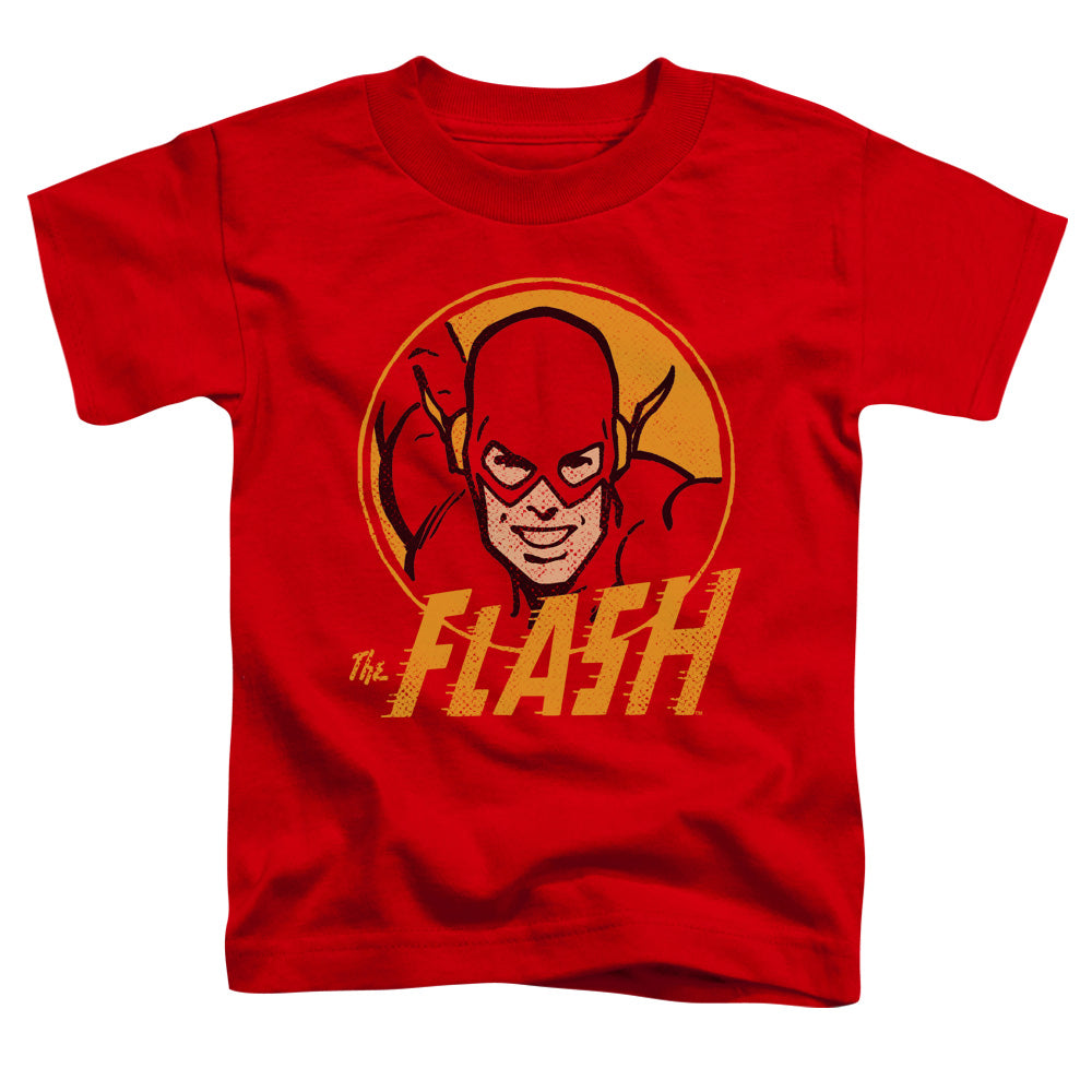 DC Comics Flash Flash Circle Toddler Kids Youth T Shirt Red