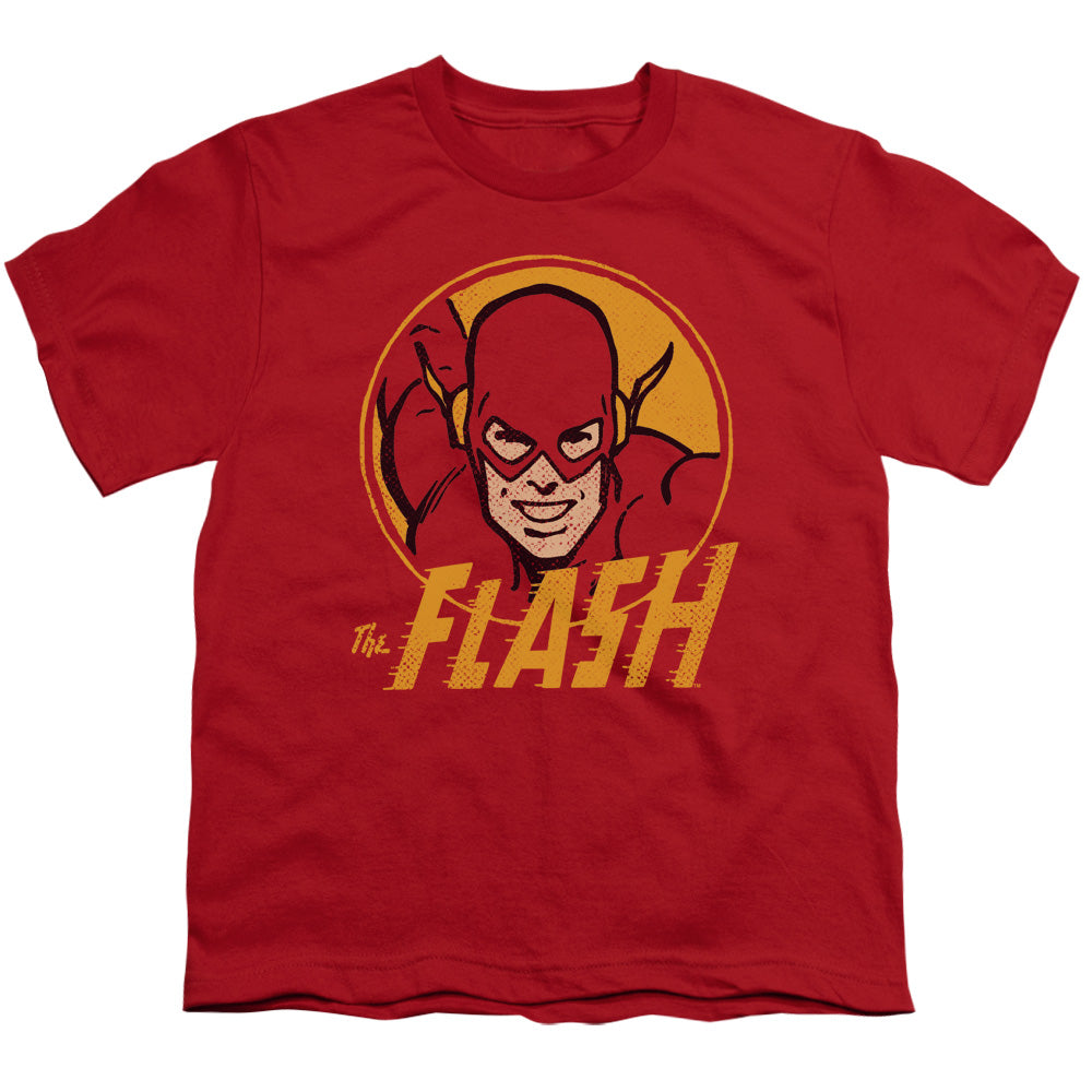 DC Comics Flash Flash Circle Kids Youth T Shirt Red