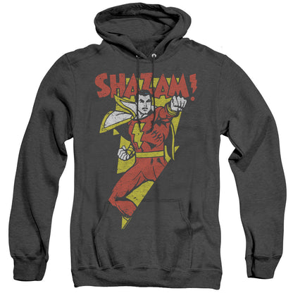 Dc In Bolt Mens Heather Hoodie Black Officially Licensed