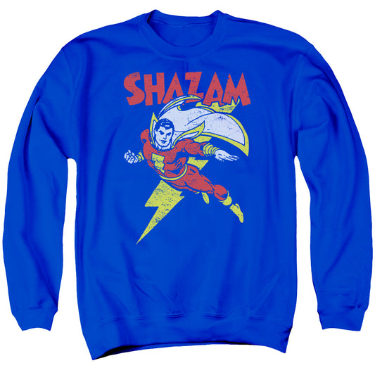 DC Comics Lets Fly Mens Crewneck Sweatshirt Royal Blue
