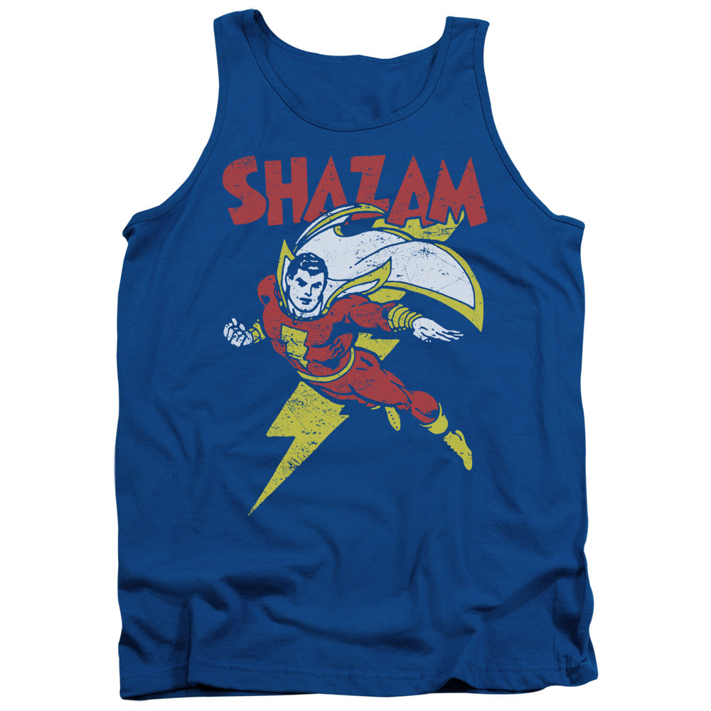 DC Comics Lets Fly Mens Tank Top Shirt Royal Blue