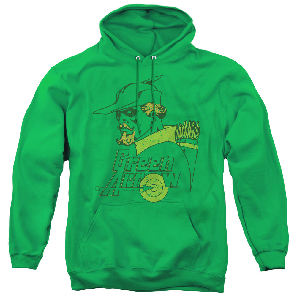 DC Comics Close Up Mens Hoodie Kelly Green