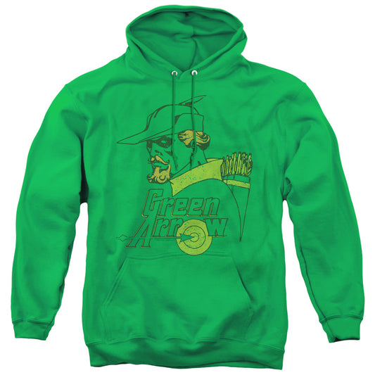 DC Comics Close Up Mens Hoodie Kelly Green