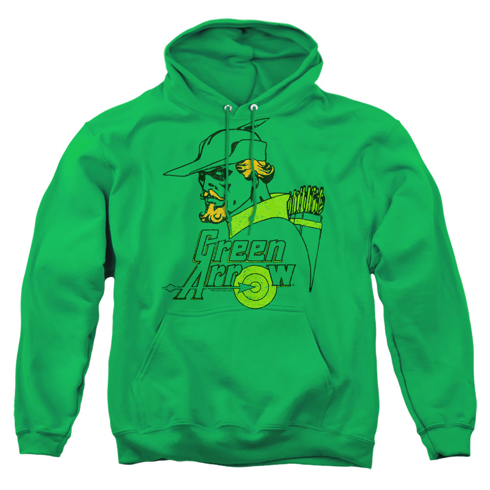 Dc Close Up Mens Hoodie Kelly Green Officially Licensed