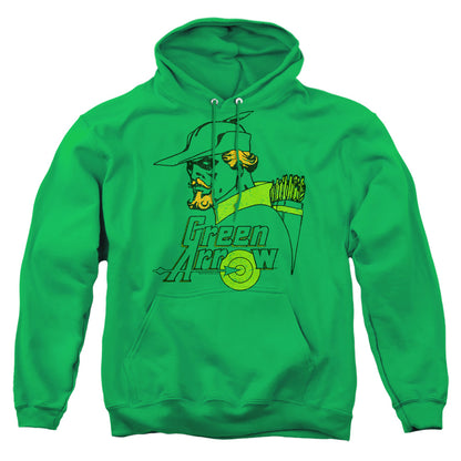 Dc Close Up Mens Hoodie Kelly Green Officially Licensed