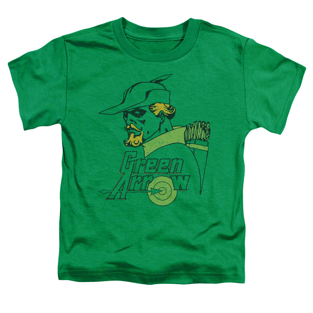 DC Comics Close Up Toddler Kids Youth T Shirt Kelly Green