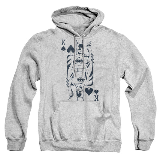 Dc Bat Card Mens Hoodie Athletic Heather Officially Licensed