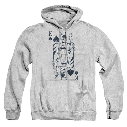 Dc Bat Card Mens Hoodie Athletic Heather Officially Licensed