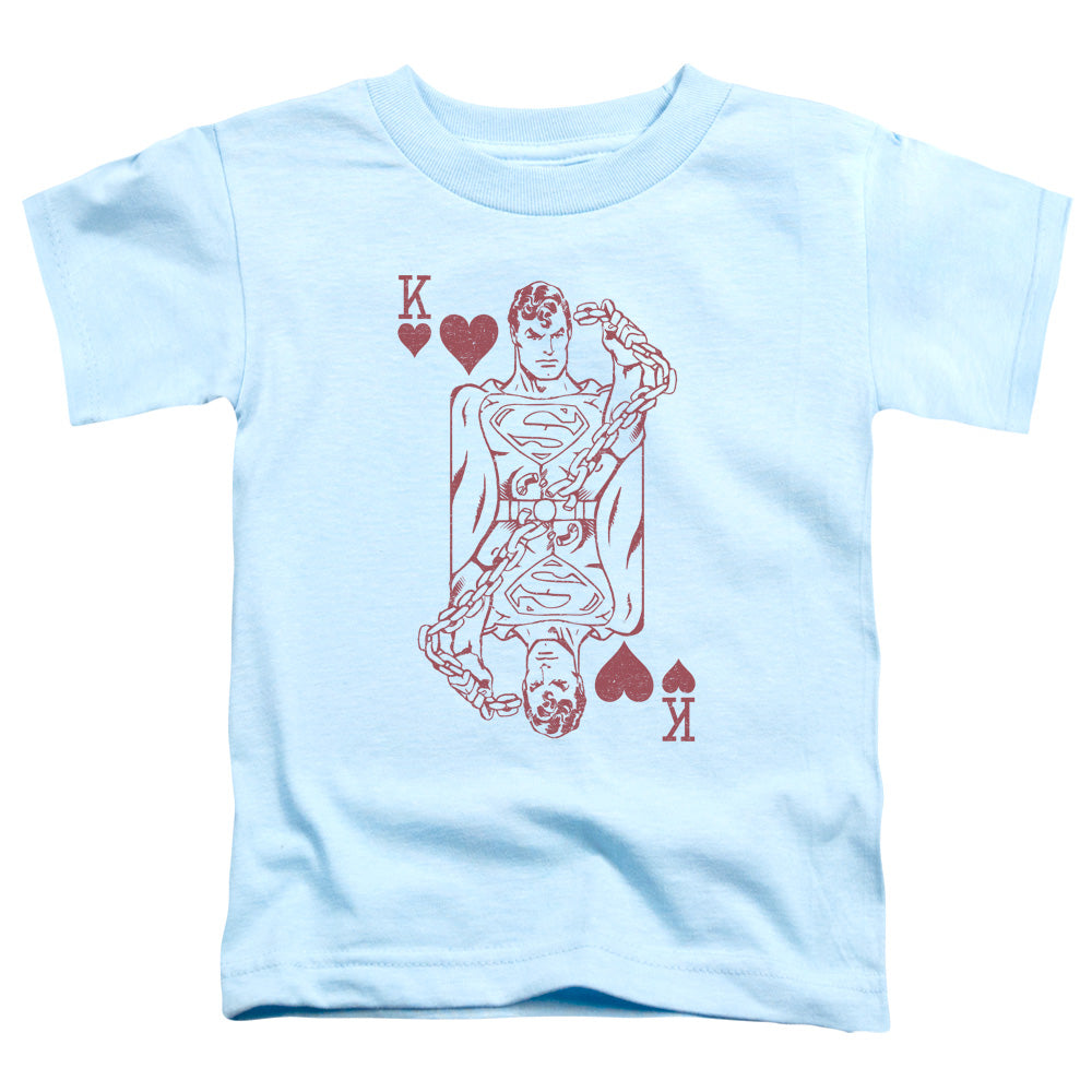 DC Comics Super Card Toddler Kids Youth T Shirt Light Blue