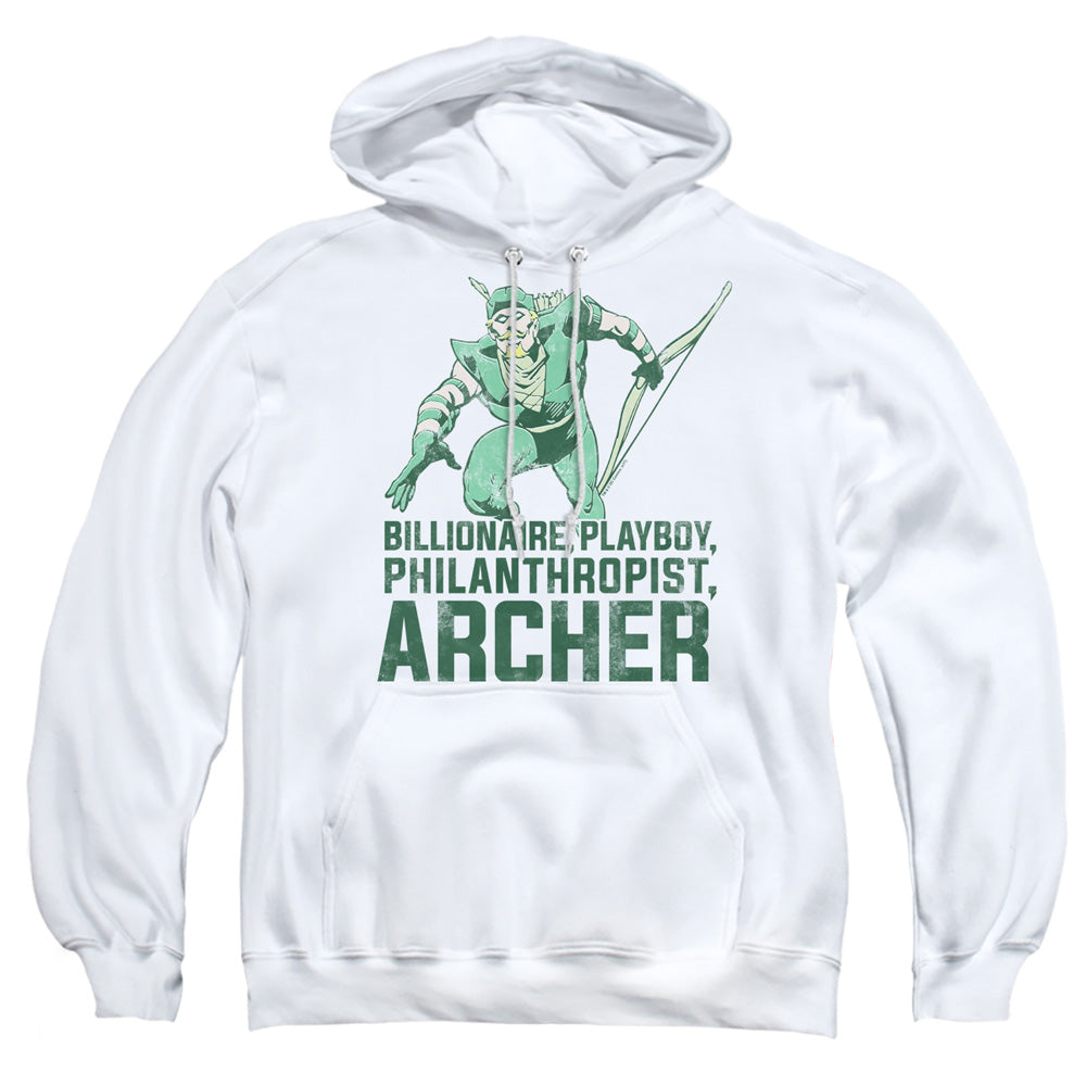 Dc Archer Mens Hoodie White