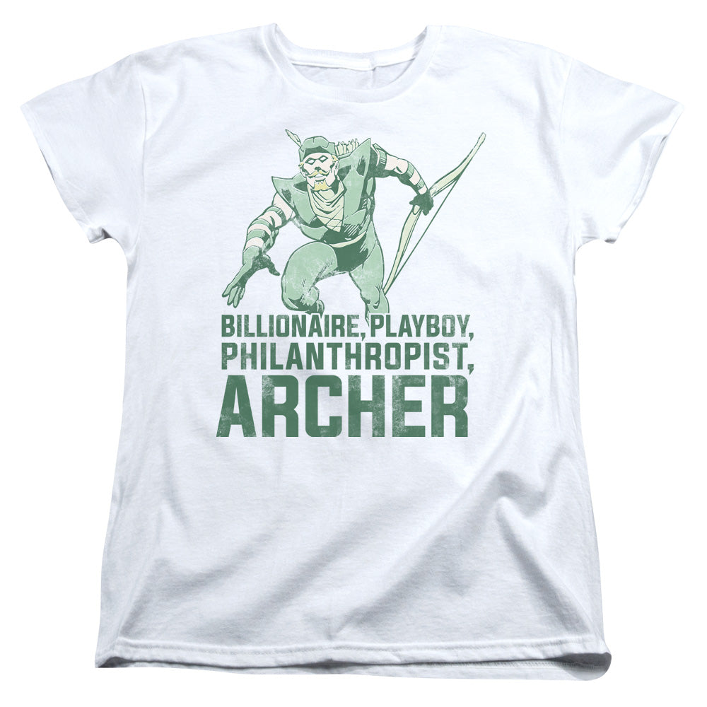 DC Comics Archer Womens T Shirt White