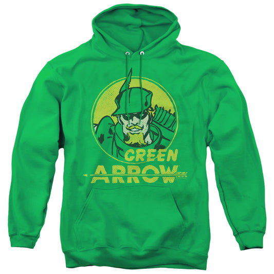 DC Comics Archer Circle Mens Hoodie Kelly Green