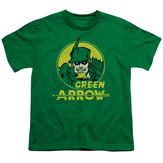 DC Comics Archer Circle Kids Youth T Shirt Kelly Green