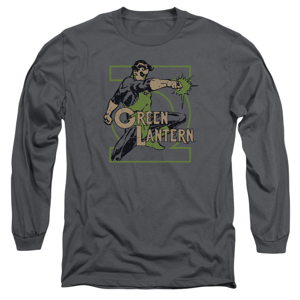 DC Comics Ring Power Mens Long Sleeve Shirt Charcoal