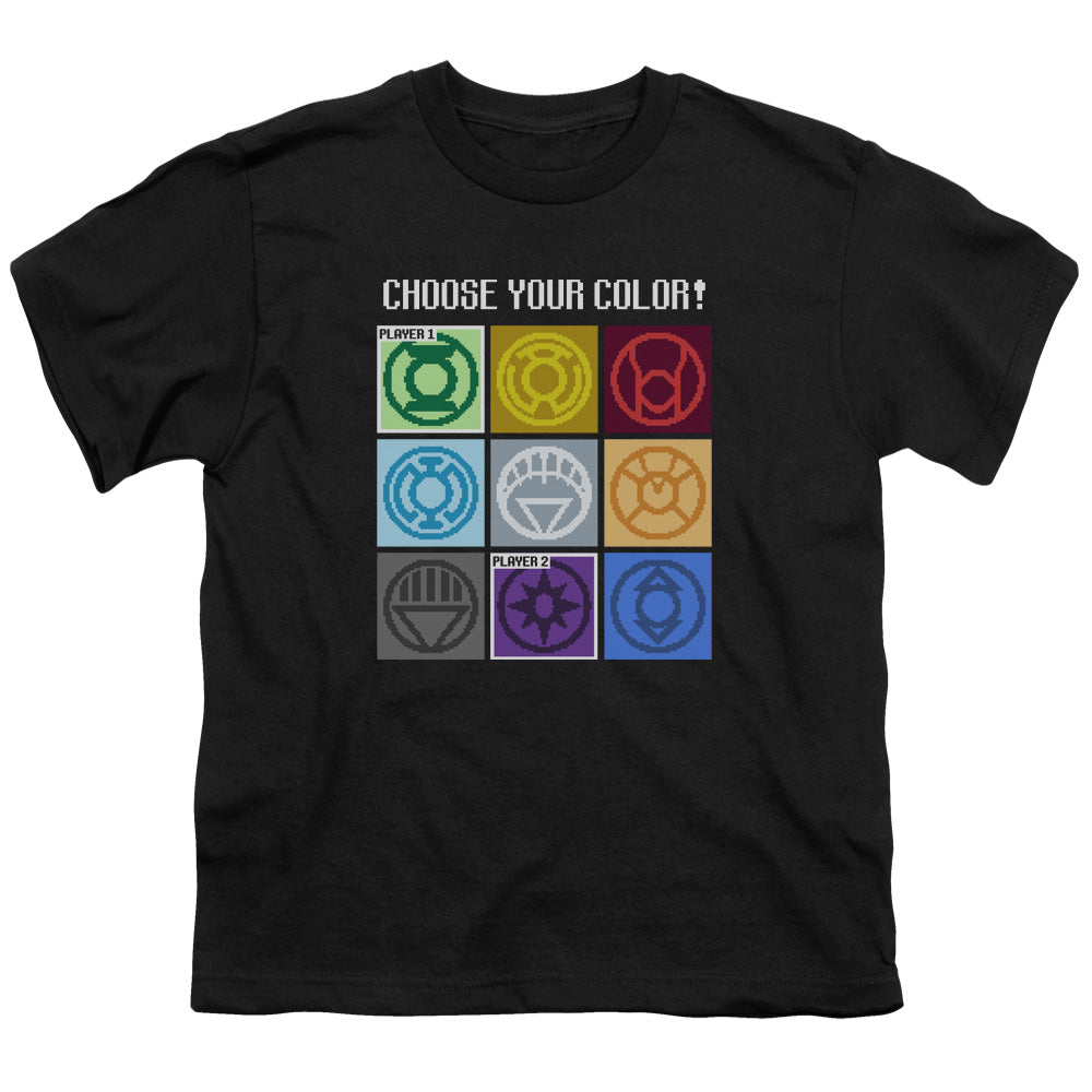 DC Comics Choose Your Color Kids Youth T Shirt Black