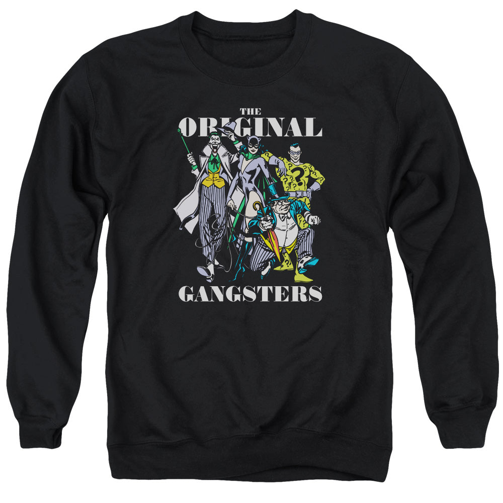 DC Comics Original Gangsters Mens Crewneck Sweatshirt Black
