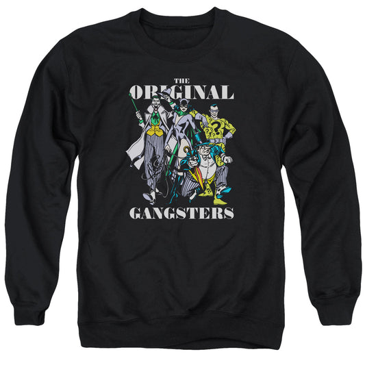 DC Comics Original Gangsters Mens Crewneck Sweatshirt Black